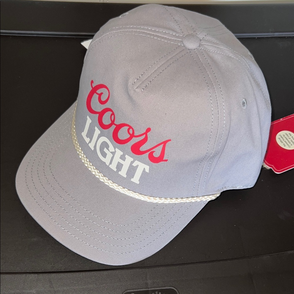American Needle Inc Coors Light Gray Cap with Red/White Details, One Size